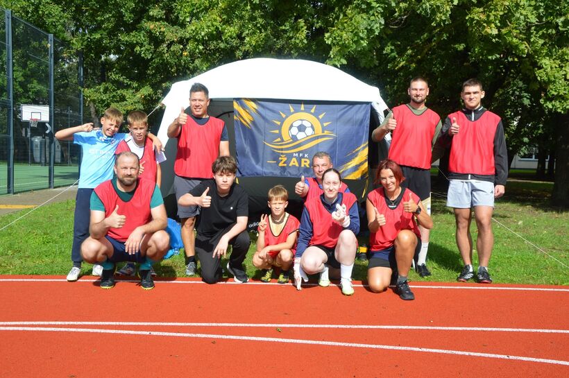MFK Žara šeimų komanda sporto festivalyje