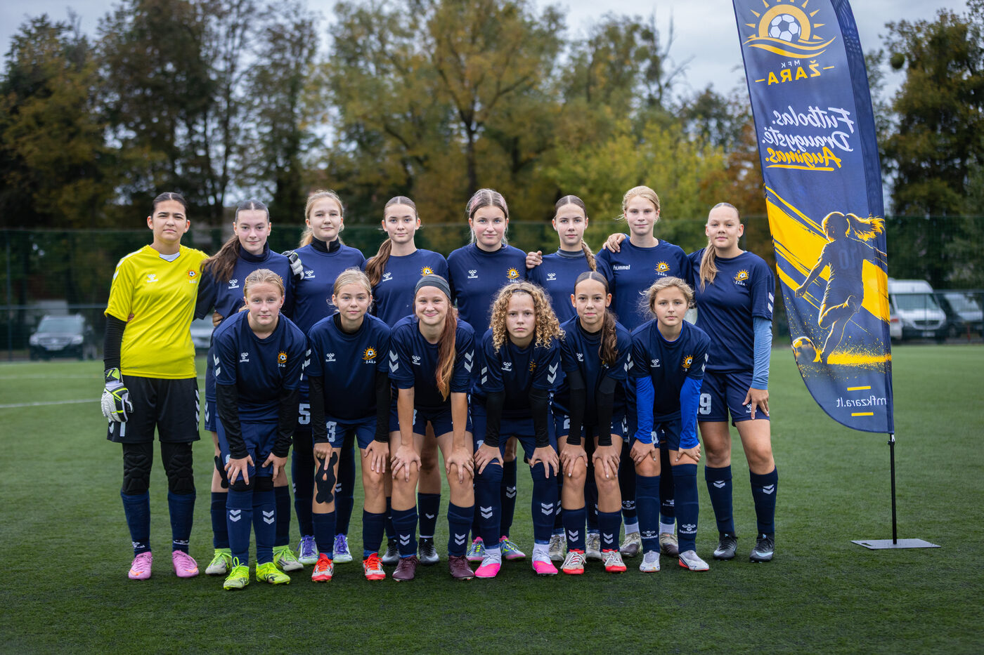 MFK Žara U15 komanda prieš rungtynes