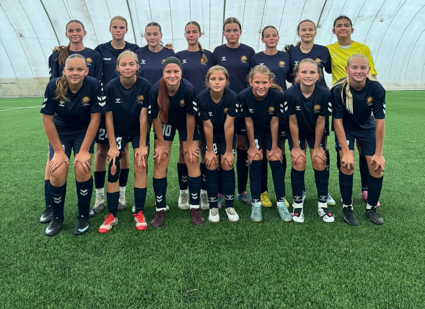 MFK Žara U15 komanda prieš pirmąsias MEL rungtynes Vilniuje